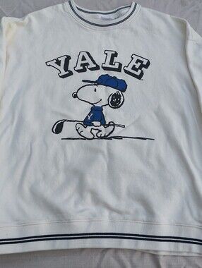 2021 Peanuts X Yale University Collection Snoopy Off White Sweatshirt